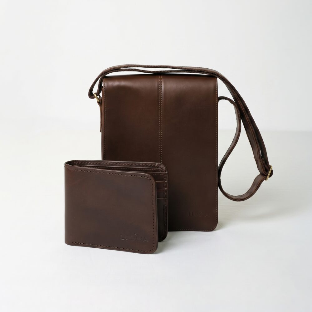 BRUNUS COMBO DEAL - Messenger Bag + Wallet